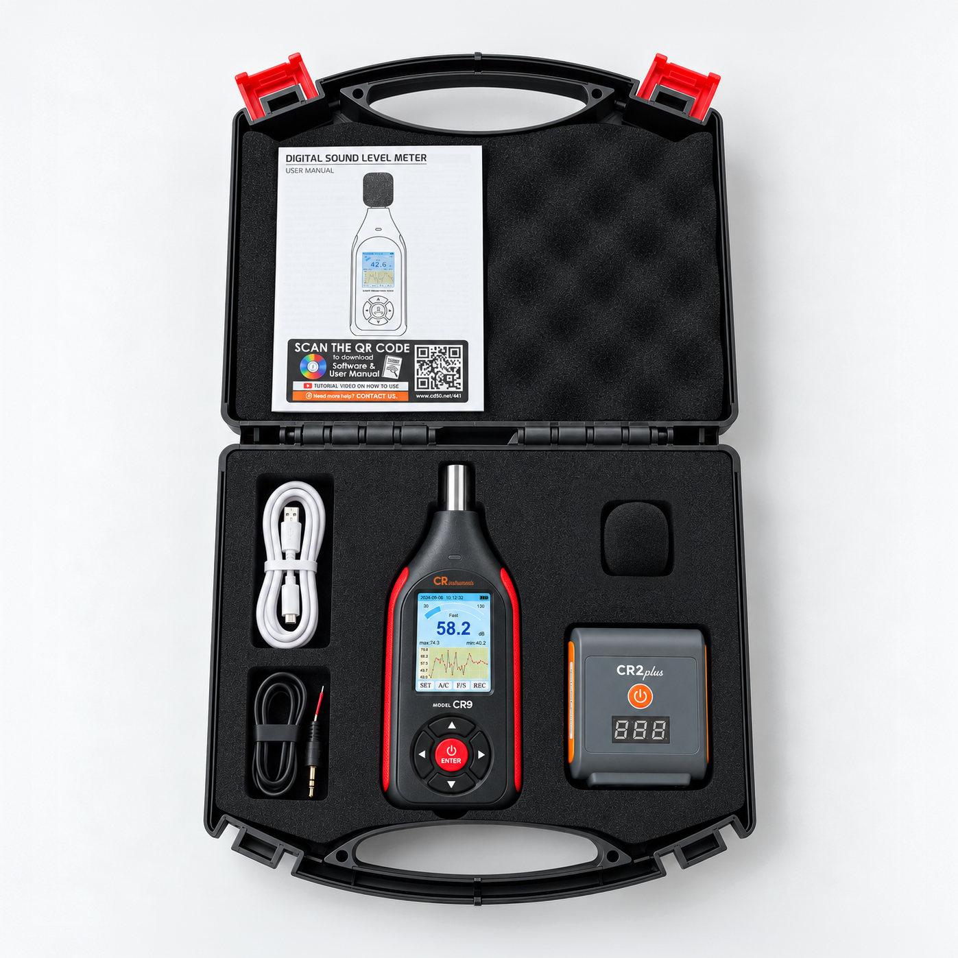 Kit Sonómetro CR9 + Calibrador CR2 plus - Imagen 4