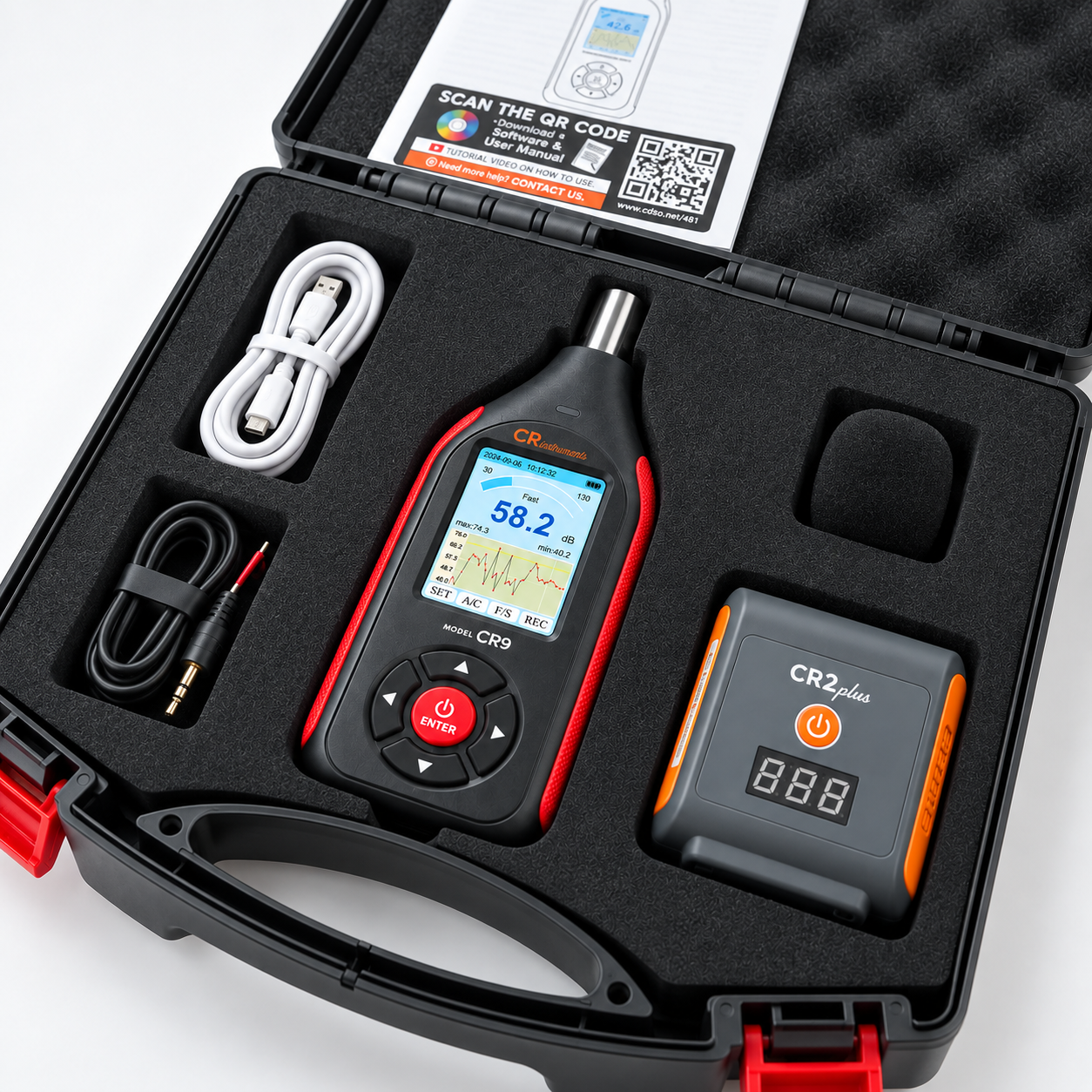 Kit Sonómetro CR9 + Calibrador CR2 plus - Imagen 2