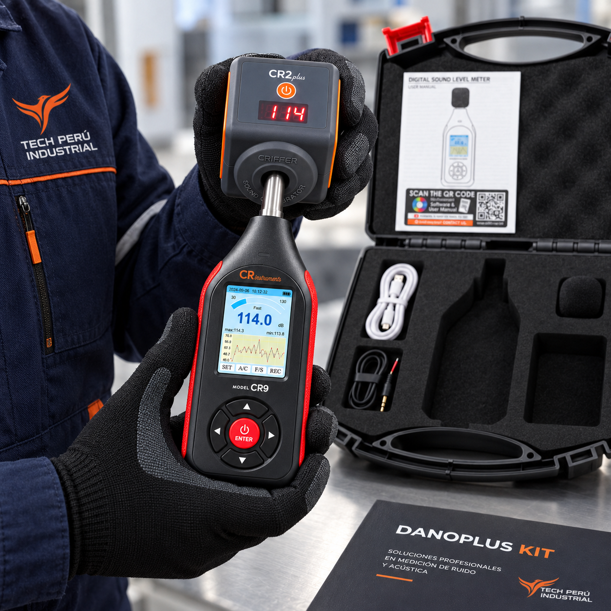 Kit Sonómetro CR9 + Calibrador CR2 plus - Imagen 3