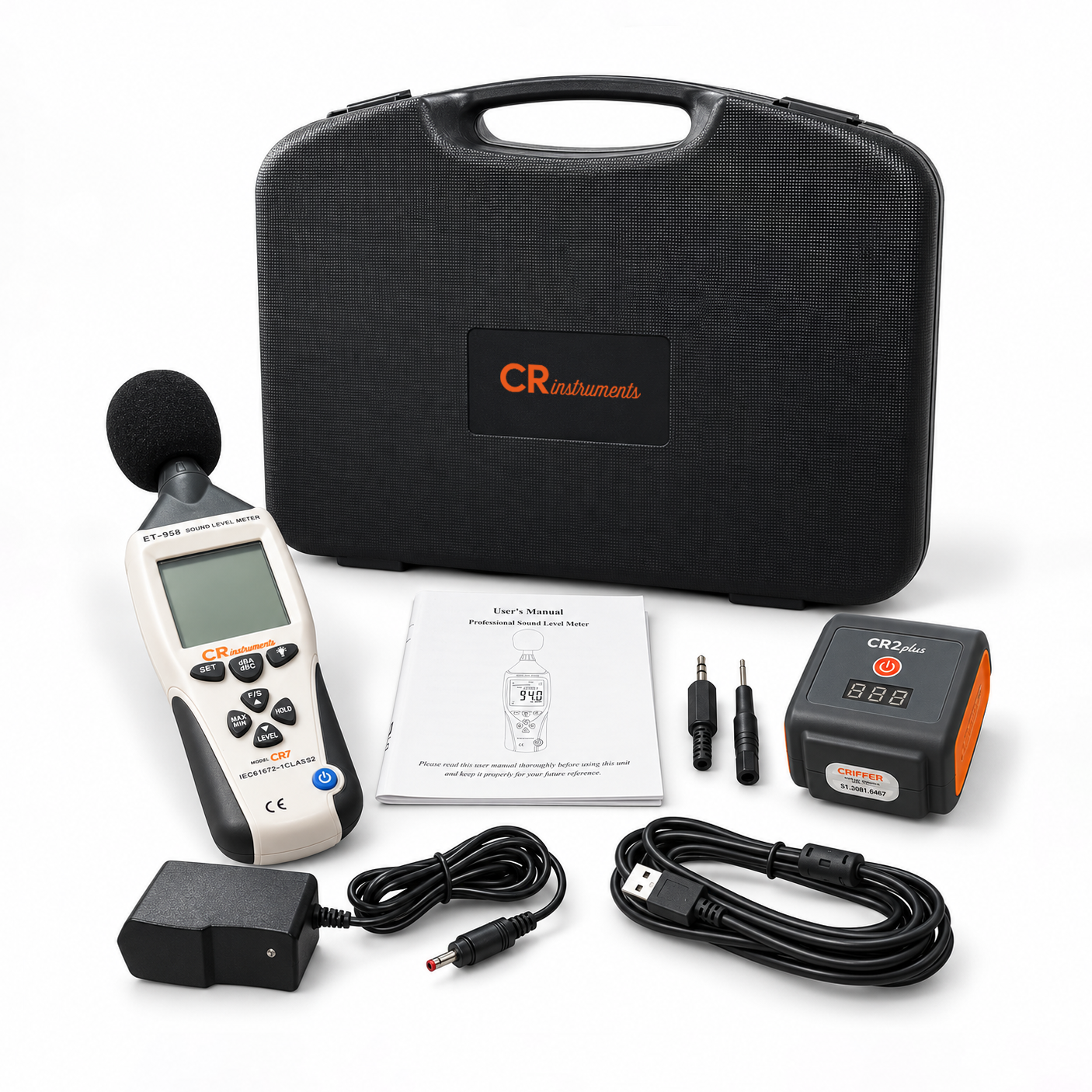Kit Sonómetro CR7 + Calibrador CR2 plus